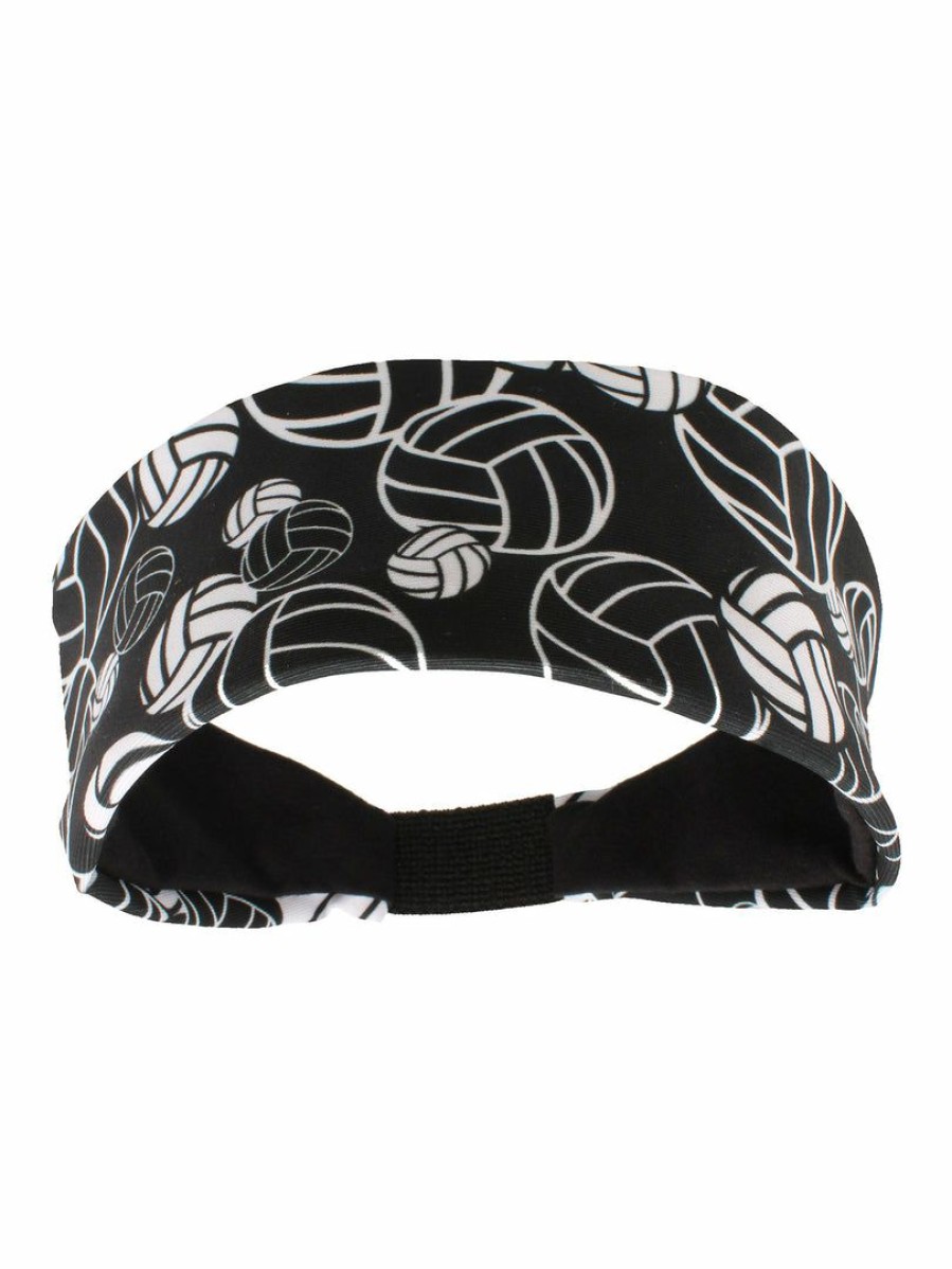 Accessories * | New Madsportsstuff Headbands Crazy Volleyball Headband With Volleyball Logos