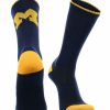 Ncaa Socks * | Best Deal Tck Michigan Wolverines Socks Campus Legend Crew Length Blue/Maize