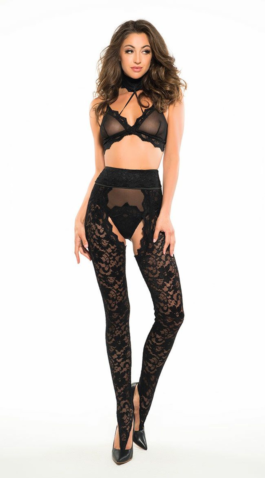 Dancewear * | Allure Lingerie Freya Wild Bra And Chaps Set