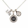 Accessories * | Discount Madsportsstuff Girls Soccer Necklace With Jersey Number (Available In 39 Numbers)